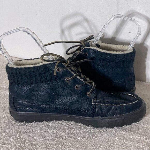 Sperry Top Siders Men's Bahama Lug Chukka Bomber Black Boot 11 - Picture 6 of 12